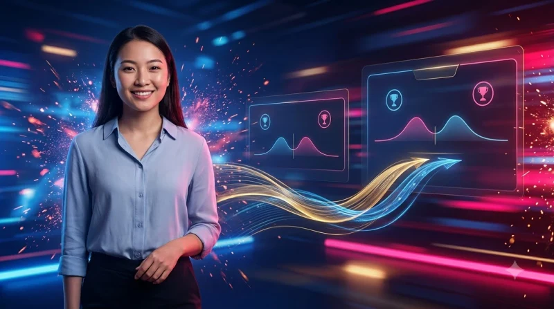 Minh họa người chơi phân tích dữ liệu trận đấu trước khi đặt cược