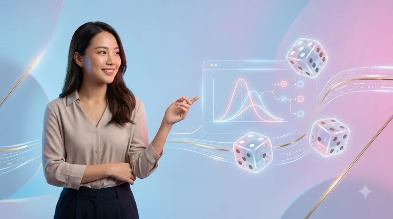 Mô hình chiến lược cá cược trực quan hóa dạng cầu thang phát sáng ánh neon xanh và vàng trên nền tối, minh họa mẹo chơi Sicbo