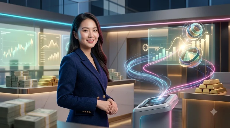 Người dùng đang xác nhận giao dịch nạp tiền an toàn trên nền tảng kỹ thuật số