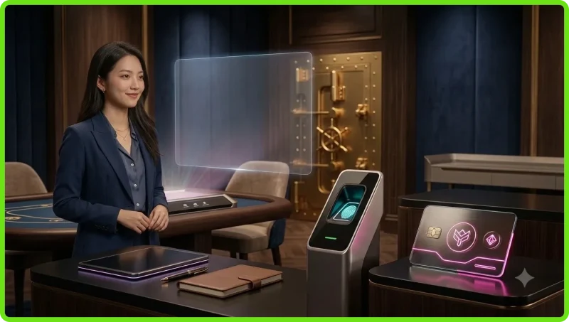 Người dùng truy cập tài khoản giải trí trực tuyến trên thiết bị điện tử với giao diện đăng nhập bảo mật